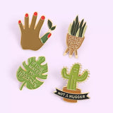 Plant lover set of 4 mini pins