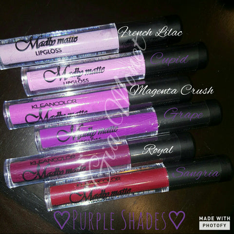Matte lipstick - Purple shades