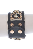 Rocker Chic leatherette cuff