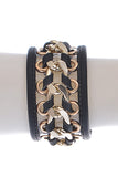 Rocker Chic leatherette cuff