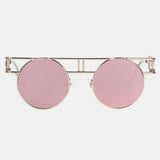 Gia Monet Vintage punk sunglasses silver-pink