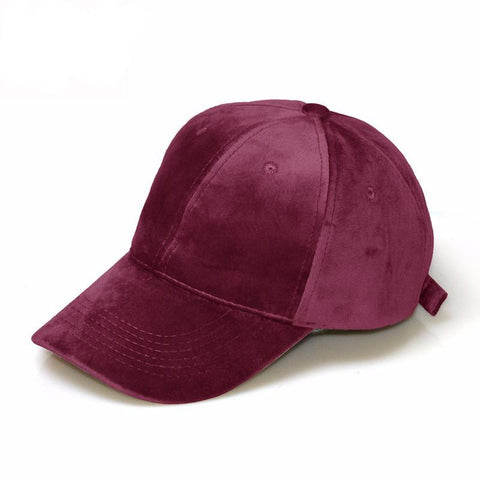 Gia Monet Soft faux suede adjustable baseball cap