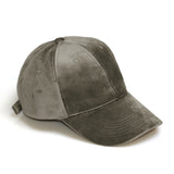 Gia Monet Soft faux suede adjustable baseball cap