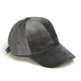 Gia Monet Soft faux suede adjustable baseball cap