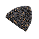 Soft leopard print beanie